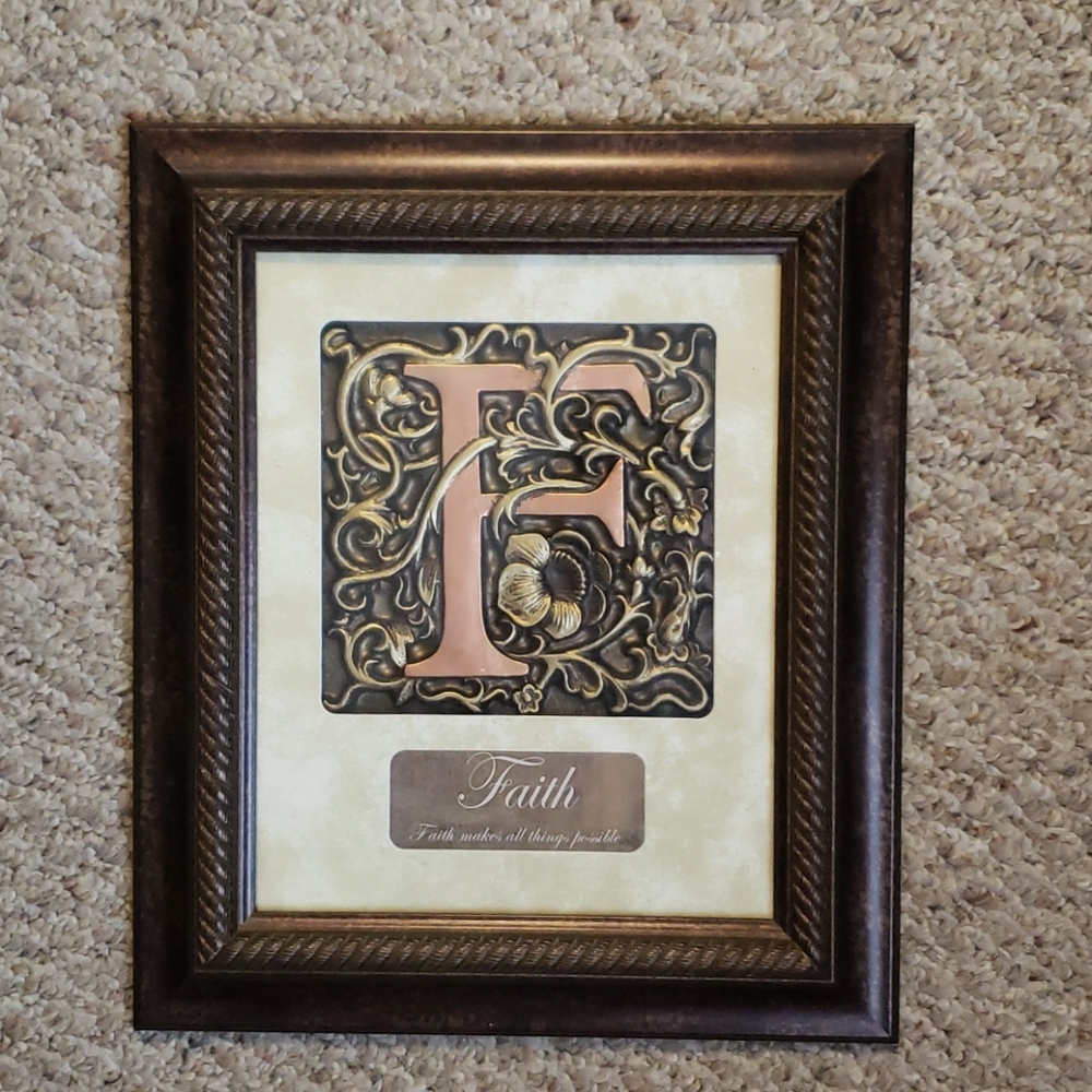 13" x 11"  "FAITH" wall hanging